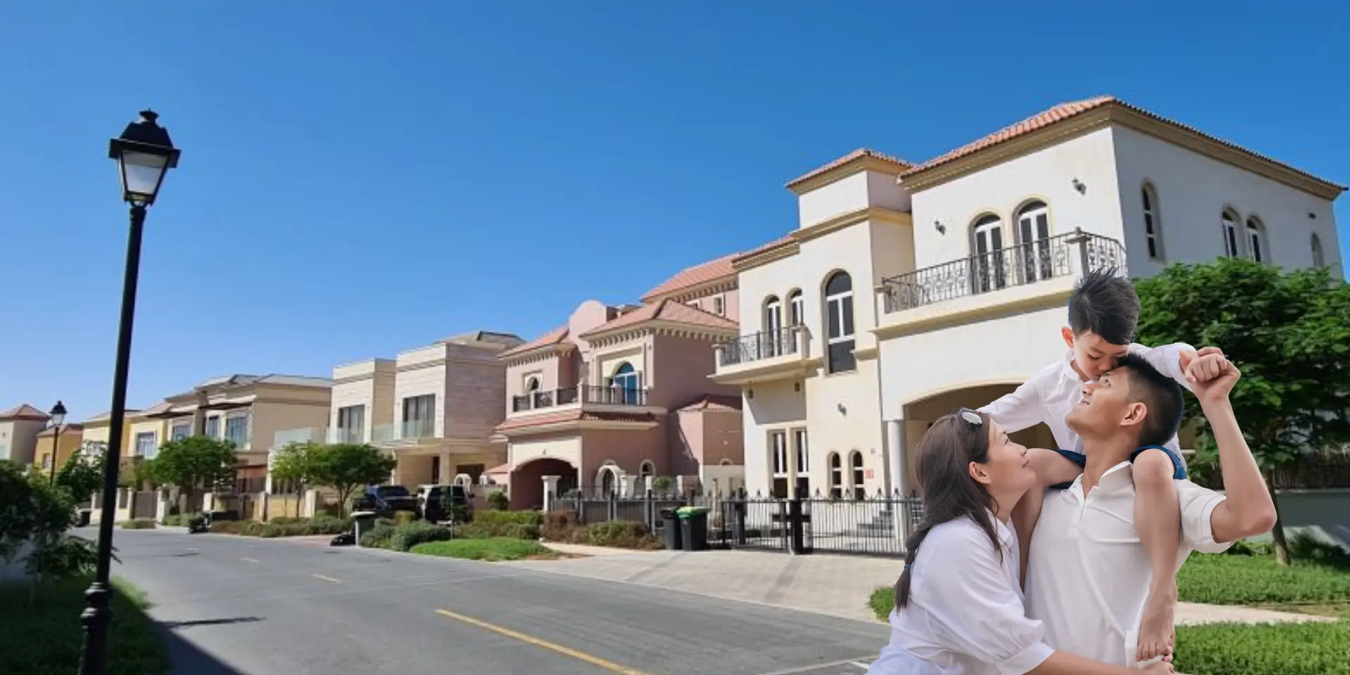 Luxury villa in Dubai showcasing modern architecture with private garden and pool