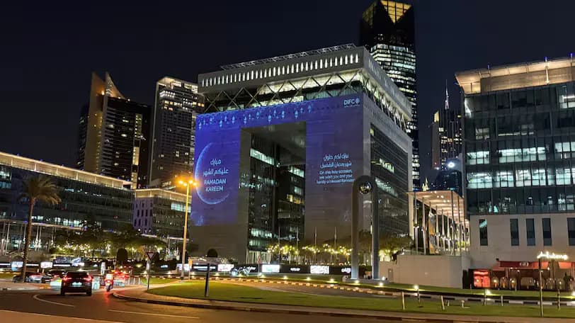 Dubai skyline with financial district representing global financial center ranking achievement