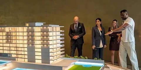Burj Khalifa and Downtown Dubai skyline representing Emaar Properties iconic developments