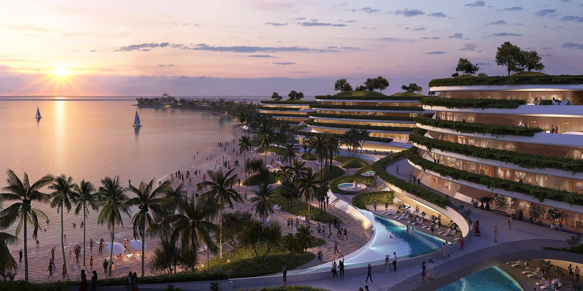 Side-by-side comparison of a Dubai canal view apartment and a sea view apartment for investment analysis
