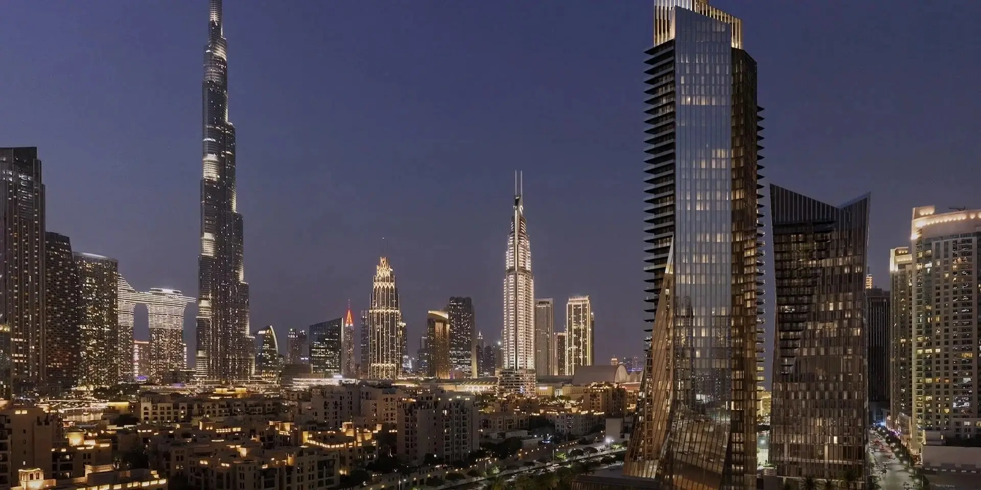 Luxurious branded residence in Dubai with iconic skyline view
