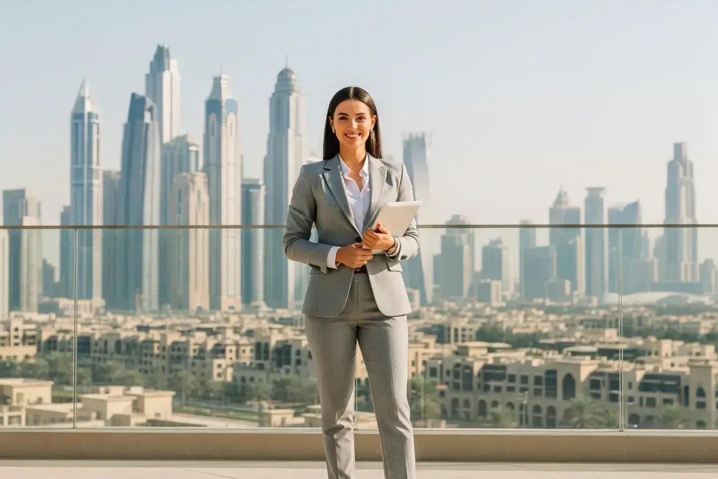 Dubai real estate agent reviewing commission structures and career opportunities across property brokerages